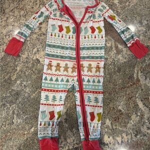 Little Sleepies Holiday Patterned Kids Footie